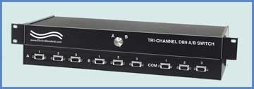 Model 9449 Tri-Channel DB9 Switch Ideal for RS422 Applications